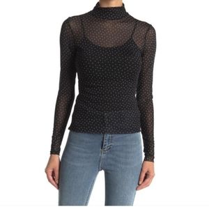 AFRM long sleeve polka dot Top